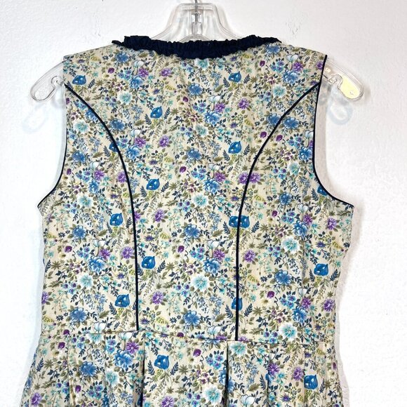 Scarlet Darkness Floral Dress Small German Dirndl Bavarian Oktoberfest - Picture 5 of 12